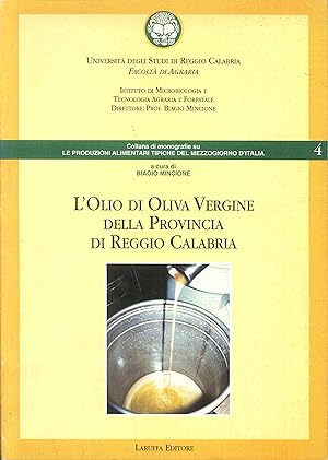 Imagen del vendedor de L'olio di oliva vergine della provincia di Reggio Calabria a la venta por Libro Co. Italia Srl
