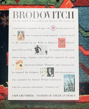 Immagine del venditore per Brodovitch (Masters of American Design) venduto da Kensington Books