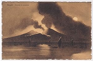 Bild des Verkufers fr AK Napoli Vesuvio in eruzione Neapel Vesuv ungelaufen zum Verkauf von GAENSAN Versandantiquariat