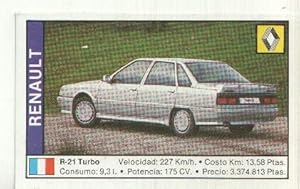 Image du vendeur pour CROMO numero 142: RENAULT R-21 TURBO mis en vente par EL BOLETIN