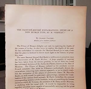 Imagen del vendedor de The Baousse-Rousse Explorations: Study Of A New Human Type By M. Verneau a la venta por Legacy Books II