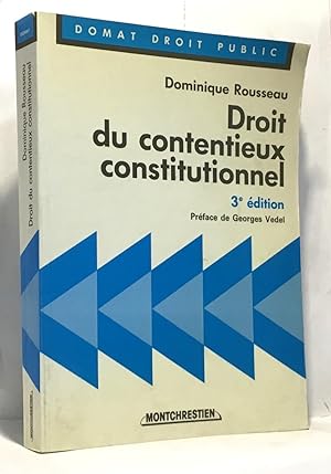 Immagine del venditore per Droit du contentieux constitutionnel venduto da crealivres