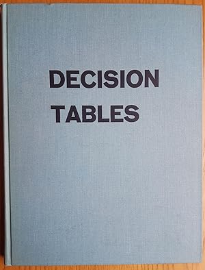 Seller image for DECISION TABLES for sale by Oakleigh