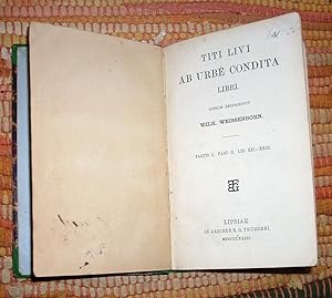 Bild des Verkufers fr Titi Livi Ab Urbe Condita Libri zum Verkauf von Antiquariat am Mnster G. u. O. Lowig