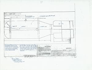 Bild des Verkufers fr Annotated blueprint of the "Little Boy" atomic bomb. zum Verkauf von Antiquariat INLIBRIS Gilhofer Nfg. GmbH
