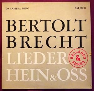 Bertolt Brecht. Lieder, Balladen & Songs (LP 33 1/3Umin.)