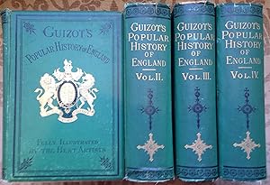 Imagen del vendedor de A Popular History of England, from the Earliest Times to the Accession of Victoria, 4 vols. complete (Guizot's Popular History of England) a la venta por Bittersweet Books