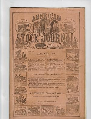 AMERICAN STOCK JOURNAL. January, 1871