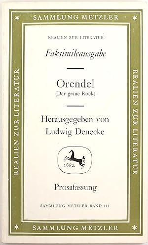 Orendel (Der Graue Rock) (Faksimileausgabe)