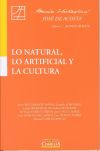 Imagen del vendedor de Lo natural, lo artificial y la cultura a la venta por AG Library