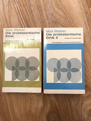 Bild des Verkufers fr Die protestantische Ethik. Band 1: Eine Aufsatzsammlung. Band 2: Kritiken und Antikritiken. Herausgegeben von Johannes Winckelmann. zum Verkauf von PlanetderBuecher