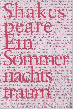 Seller image for Ein Sommernachtstraum. Burgtheater Spielzeit 2006/2007 (Programmheft) for sale by Graphem. Kunst- und Buchantiquariat
