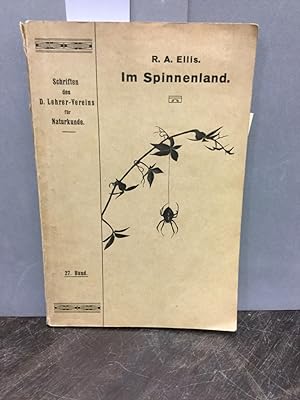 Immagine del venditore per Im Spinnenland. Schriften des Deutschen Lehrer-Veriens fr Naturkunde 27. Band. venduto da Kepler-Buchversand Huong Bach