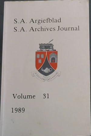 Image du vendeur pour S.A. Argiefblad / S.A. Archives Journal Volume 31 - 1989 mis en vente par Chapter 1