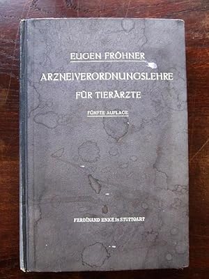 Seller image for Lehrbuch der Arzneiverordnungslehre für Tierärzte for sale by Rudi Euchler Buchhandlung & Antiquariat