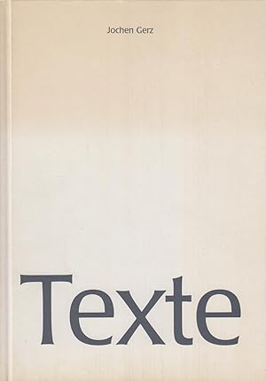 Seller image for Jochen Gerz. Texte for sale by Stefan Schuelke Fine Books