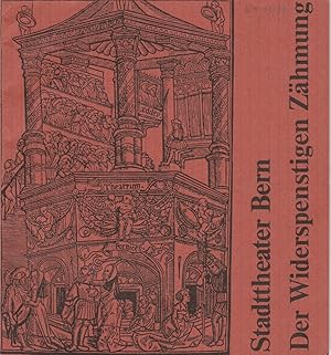 Seller image for Programmheft Der Widerspenstigen Zhmung. Komdie von William Shakespeare Spielzeit 1976 / 77 Heft 8 for sale by Programmhefte24 Schauspiel und Musiktheater der letzten 150 Jahre