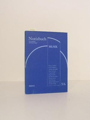 Imagen del vendedor de Notizbuch 5/6. Musik. a la venta por Kunstantiquariat Rolf Brehmer