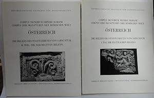 Bild des Verkufers fr Corpus Signorum Imperii Romani. Corpus der Skulpturen der Rmischen Welt. sterreich, Bd. I, Faszikel 3 & 4: Die Reliefs des Stadtgebietes von Carnuntum. Teil I: Die figrlichen Reliefs. Teil II: Die dekorativen Reliefs. zum Verkauf von Der Buchfreund