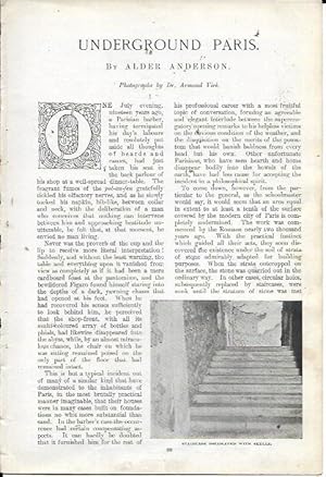 Bild des Verkufers fr Underground Paris (The Windsor Magazine (1901) Vol. XIV [14], pp. 83-88) zum Verkauf von Bookfeathers, LLC