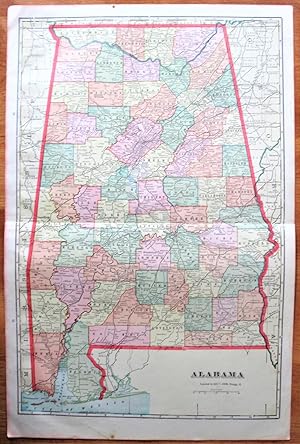 Seller image for Antique Map: Alabama for sale by Ken Jackson