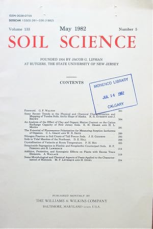 Soils in Tidal Marshes of the Northeast. Essay in Soil Science. May 1982
