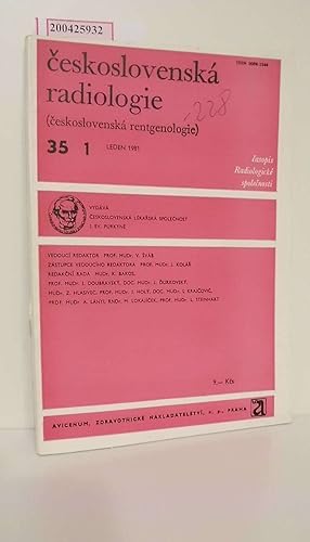 Bild des Verkufers fr eskoslovensk radiologie. 35/1 1981 : ?asopis radiologick spole?nosti zum Verkauf von ralfs-buecherkiste