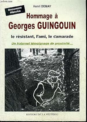 Bild des Verkufers fr Hommage a Georges Guingouin zum Verkauf von JLG_livres anciens et modernes