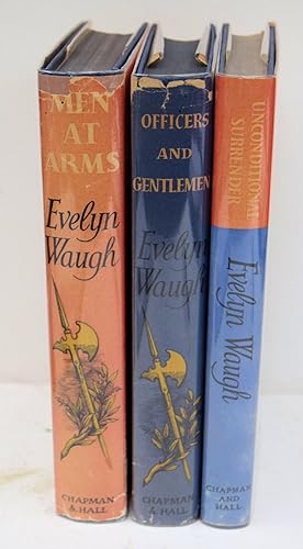 Seller image for SWORD OF HONOUR TRILOGY. [Contents:] MEN AT ARMS (1952). OFFICERS AND GENTLEMEN (1955). UNCONDITIONAL SURRENDER (1955). A Novel by Evelyn Waugh. for sale by Marrins Bookshop