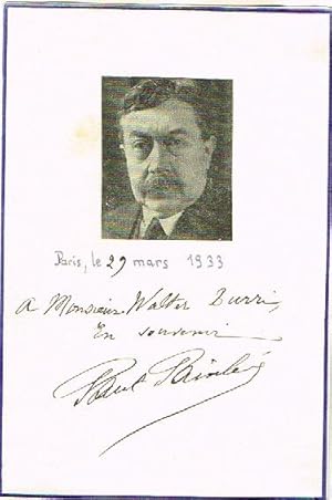 Imagen del vendedor de Albumblatt mit eigenh. Unterschrift. a la venta por Kotte Autographs GmbH