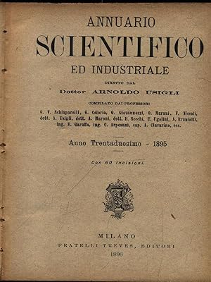 Seller image for Annuario Scientifico Ed Industriale 1895 for sale by Miliardi di Parole