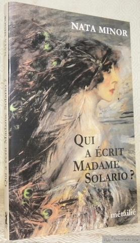 Imagen del vendedor de Qui  crit Madame Solario ? a la venta por Bouquinerie du Varis