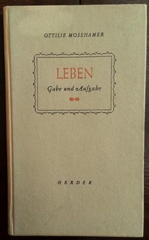Immagine del venditore per Leben. Gabe und Aufgabe. venduto da buch-radel