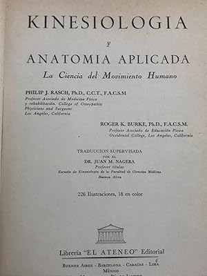 KINESIOLOGIA Y ANATOMIA APLICADA :La ciencia del movimiento humano