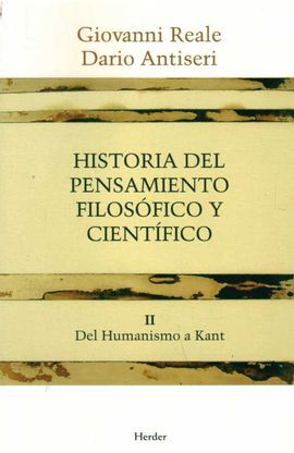 HISTORIA DEL PENSAMIENTO FILOSOFICO Y CIENTIFICO V