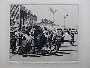 John Irving's THE WORLD ACCORDING TO GARP; Original etching