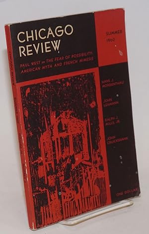 Bild des Verkufers fr Chicago Review: vol. 14, #2, Summer 1960; Paul West on the Fear of Possibility zum Verkauf von Bolerium Books Inc.