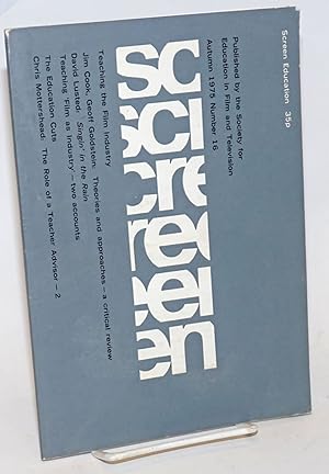 Bild des Verkufers fr Screen Education: #16, Autumn 1975 zum Verkauf von Bolerium Books Inc.