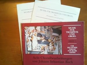 Bild des Verkufers fr Musik fr Trompete und Orgel - Heft 1: Acht Choralbearbeitungen von Johann Sebastian Bach. Stimmen: Trompete in C und Trompete in B. Eingerichtet von Friedrich Kircheis. zum Verkauf von Buch-Galerie Silvia Umla