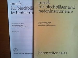 Bild des Verkufers fr Musik fr Blechblser und Tasteninstrumente. Neun Chorle alter Meister fr Trompete in C und Orgel bearbeitet von Wolfgang Stockmeier. zum Verkauf von Buch-Galerie Silvia Umla