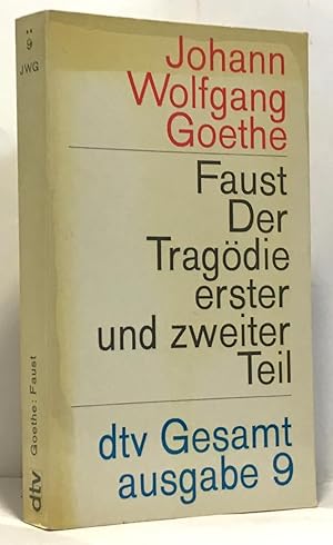 Imagen del vendedor de Faust der tragodie erster und zweiter teil a la venta por crealivres