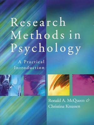 Bild des Verkufers fr Research Methods in Psychology: A Practical Introduction zum Verkauf von NEPO UG
