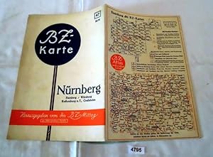 Imagen del vendedor de BZ-Karte 47: Nrnberg / Bamberg / Wrzburg / Rothenburg o. T. / Crailsheim a la venta por Versandhandel fr Sammler