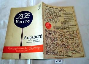 Imagen del vendedor de BZ-Karte 53: Augsburg / Ulm / Dinkelsbhl / Weienburg i. B. / Ingolstadt a la venta por Versandhandel fr Sammler