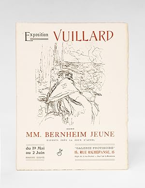 Bild des Verkufers fr Catalogue-carton d'invitation  l'Exposition Vuillard zum Verkauf von Librairie Le Feu Follet