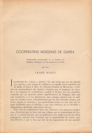 Seller image for COOPERATIVAS INDIGENAS DE GUINEA (15 PAGINAS ORIGINALES DEL AO 1948, ESTUDIO COMPLETO TEXTO INTEGRO) for sale by Libreria 7 Soles