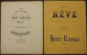 Image du vendeur pour Un Rve. Mlodie pour Piano par Henri Ravina. Op. 36. mis en vente par Antiquariat Rainer Schlicht