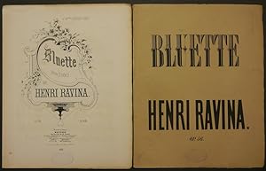Image du vendeur pour Bluette pour Piano par Henri Ravina. Op. 56. mis en vente par Antiquariat Rainer Schlicht