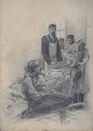 Dessin original lavis, encre et aquarelle représentant une anesthésie à  l&#39;éponge by Anesthésie]: Très bon Couverture rigide (1900) Edition  originale | PRISCA