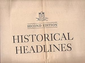 Seller image for Historical Headlines Famous Front Pages of the Los Angeles Times oversize for sale by Charles Lewis Best Booksellers